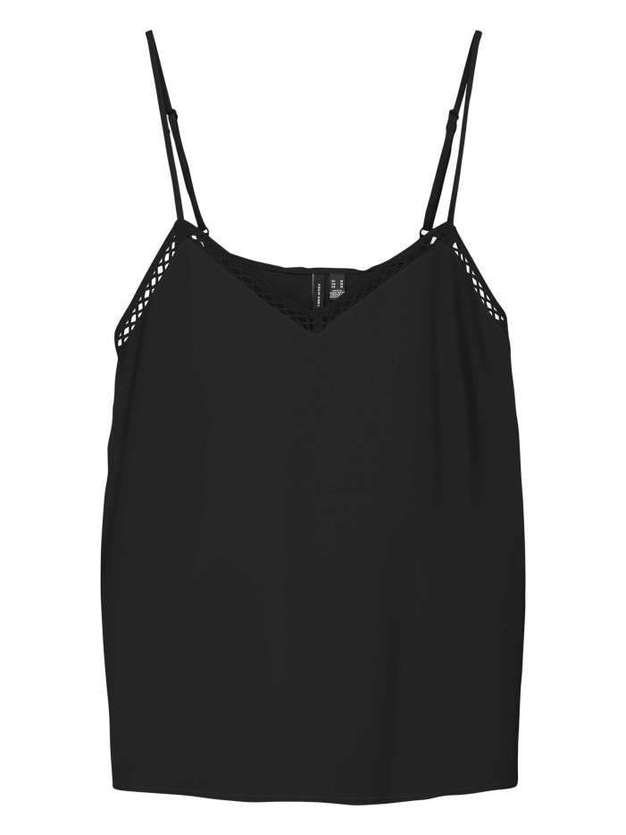 Top noir uni avec une coupe...