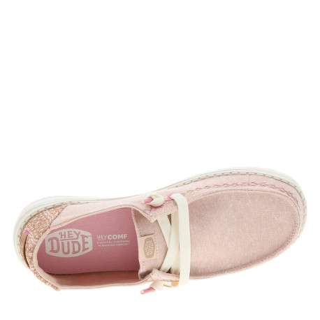 Mocassins roses avec un talon plat et une fermeture à slip-on - Image 4