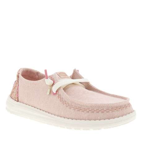 Mocassins roses avec un talon plat et une fermeture à slip-on - Image 3