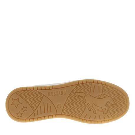 Tennis écrues à talon plat avec des lacets et un zip latéral - Image 5
