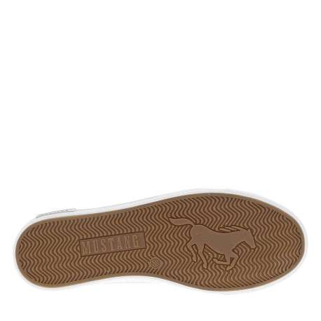 Tennis vertes à talon plat avec des lacets ronds et logo imprimé - Image 5