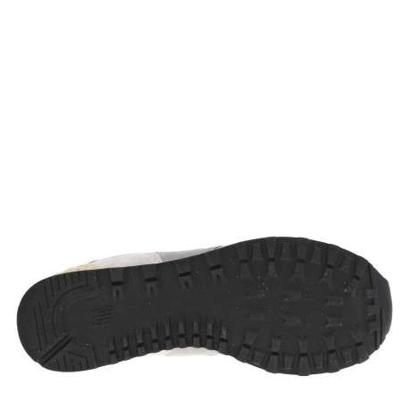 Baskets multisport grises en cuir avec talon plat avec une tige en mesh - Image 5