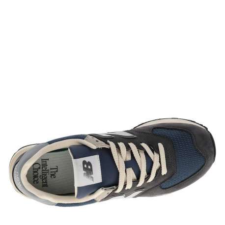 Baskets multisport anthracite à talon plat avec des lacets plats façon cordage - Image 4