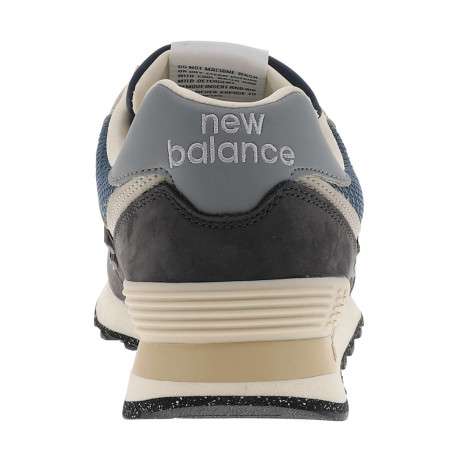 Baskets multisport anthracite à talon plat avec des lacets plats façon cordage - Image 6