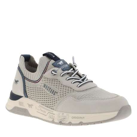 Baskets running ivoire avec un talon plat et des lacets élastiqués - Image 3