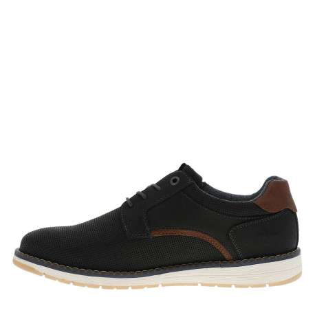 Baskets charbon à talon plat avec des lacets et un zip latéral