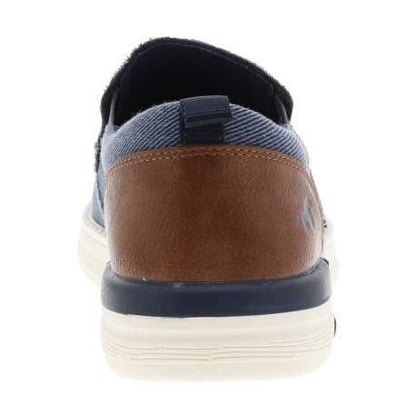 Baskets bleu marine à talon plat avec une fermeture à slip-on - Image 6