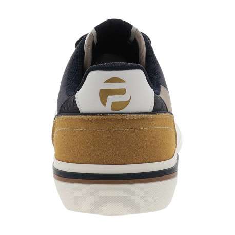 Tennis bleu marine avec un talon plat et des lacets tressés - Image 6