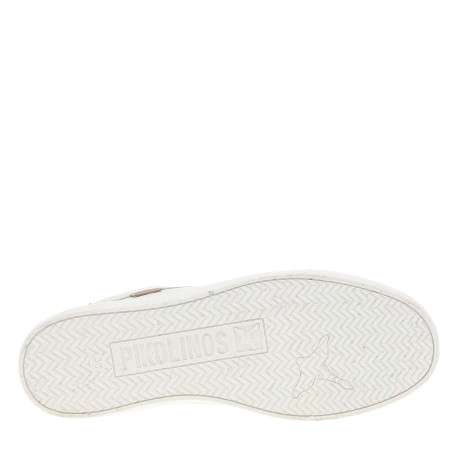 Tennis Lanzarote blanches à talon plat avec des lacets et un zip latéral - Image 5