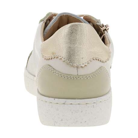 Tennis Lanzarote blanches à talon plat avec des lacets et un zip latéral - Image 6