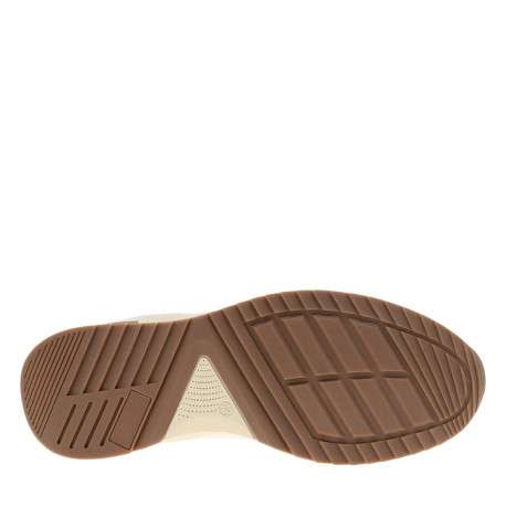 Baskets running beiges à talon plat avec des lacets et logo embossé - Image 5