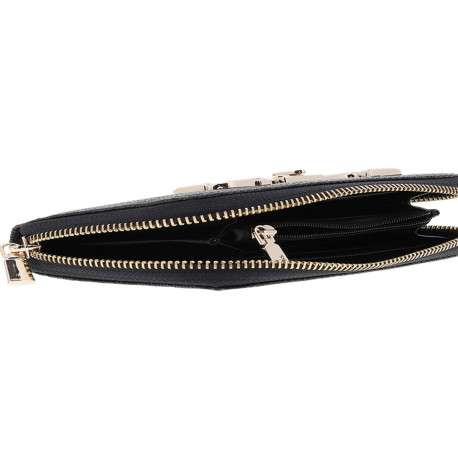 Portefeuille anthracite pourvu d'une fermeture zippée et du logo de la marque - Image 4