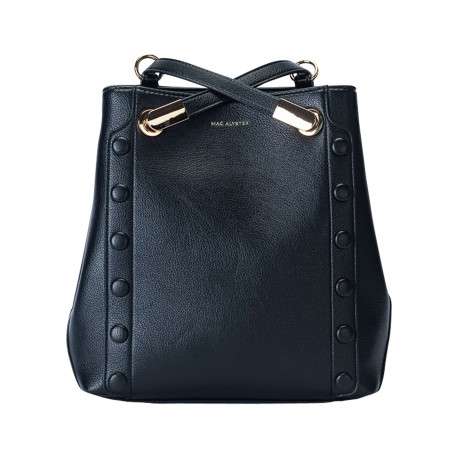 Sac à dos noir uni avec 2 lanières réglable et fermeture à zip