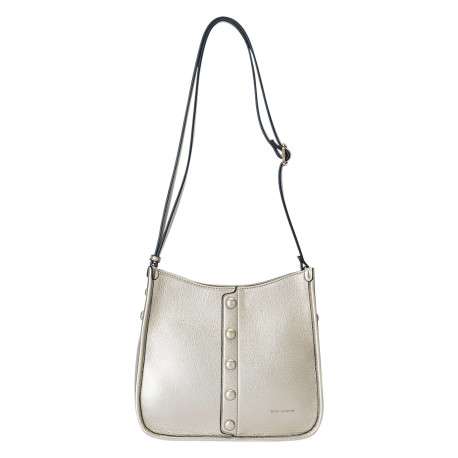 Sac or uni avec une bandoulière réglable et une fermeture à zip