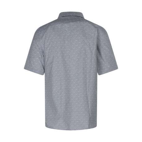 Chemise en coton mélangé blanche à motifs avec une coupe droite - Image 2