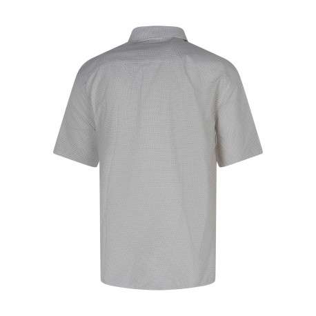 Chemise écrue en coton mélangé avec une coupe droite et un col à revers - Image 2