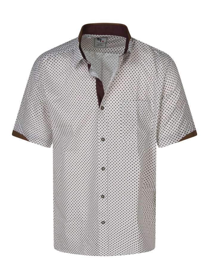 Chemise en coton blanche et...