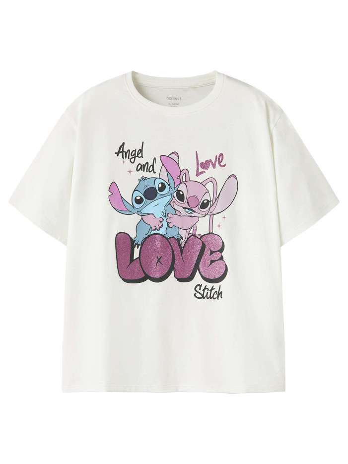 T-shirt en coton blanc uni...