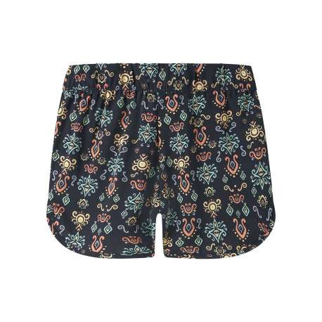 Short chino marine à motifs pourvu d'une coupe fluide et d'une taille élastiquée - Image 2