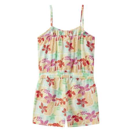 Combishort en coton multicolore à motifs pourvu d'une coupe droite - Image 2