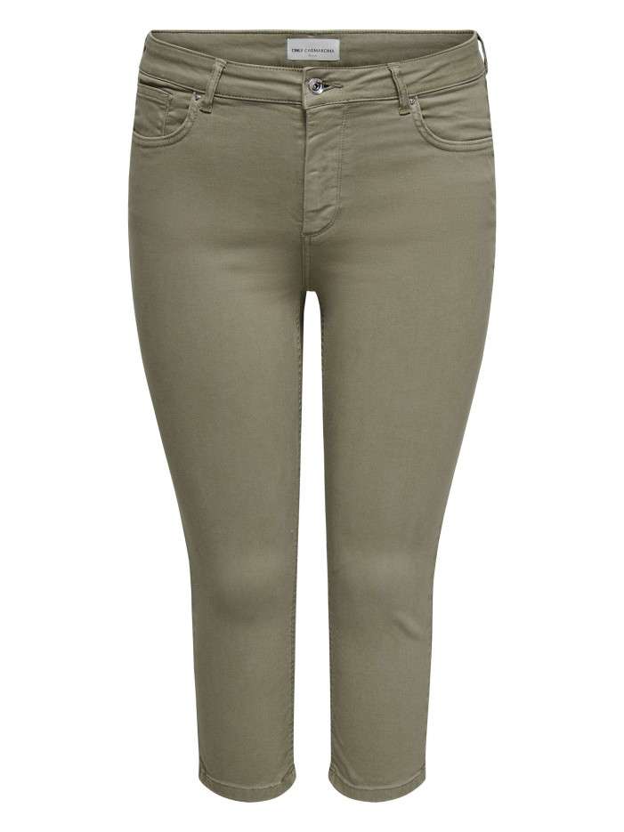 Pantalon en coton kaki uni...