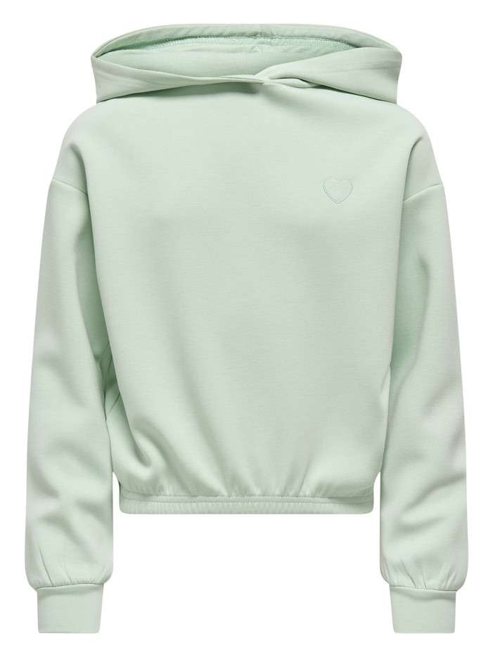 Sweat vert d'eau uni pourvu...