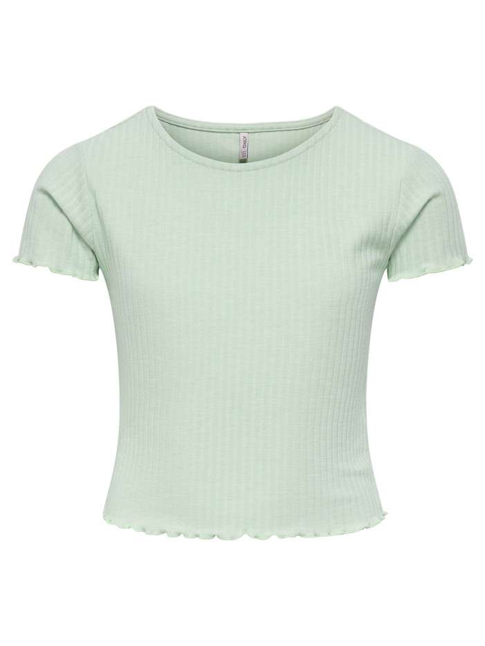 T-shirt vert d'eau uni...