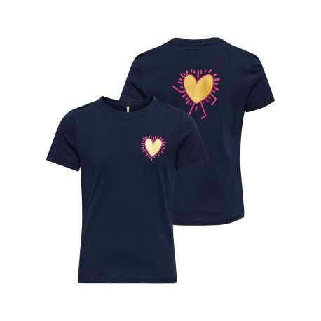 T-shirt en coton biologique marine uni pourvu d'un col rond - Image 7