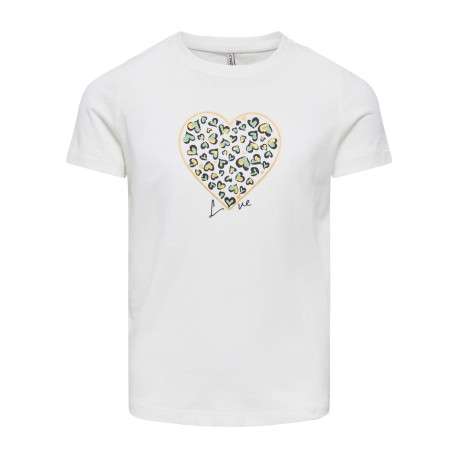 T-shirt en coton biologique blanc uni pourvu d'un col rond et d'une coupe droite