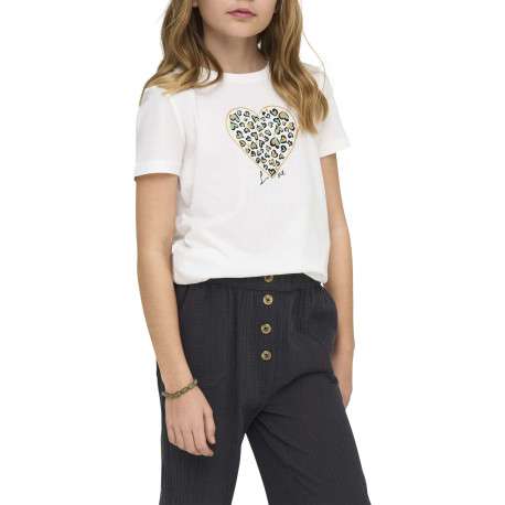 T-shirt en coton biologique blanc uni pourvu d'un col rond et d'une coupe droite - Image 5
