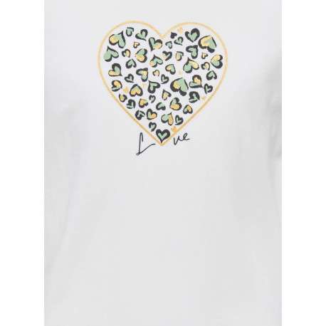 T-shirt en coton biologique blanc uni pourvu d'un col rond et d'une coupe droite - Image 7