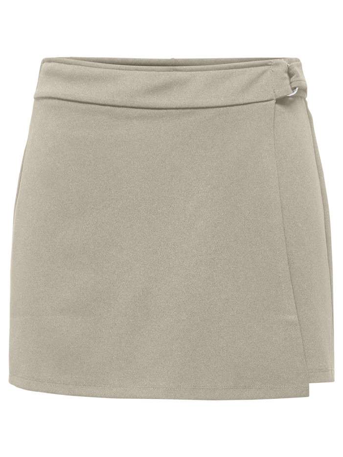Jupe-short beige unie...