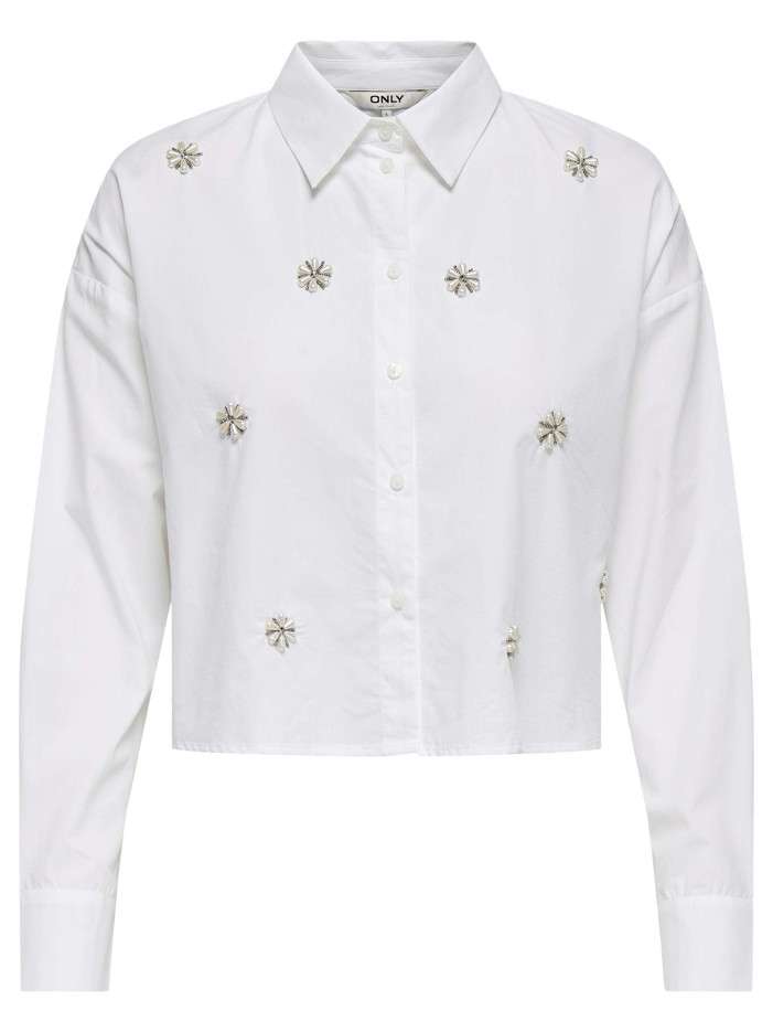 Chemisier en coton blanc...