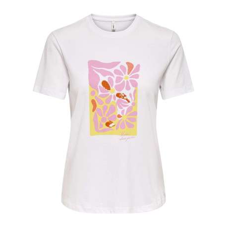 T-shirt en coton biologique blanc uni avec des manches courtes
