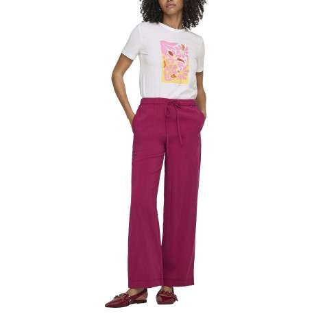 T-shirt en coton biologique blanc uni avec des manches courtes - Image 3