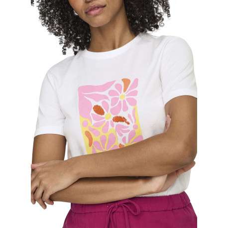 T-shirt en coton biologique blanc uni avec des manches courtes - Image 6