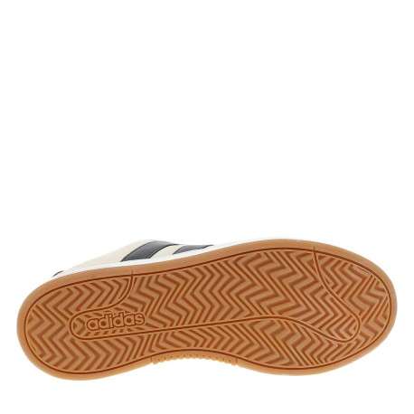 Baskets tennis blanches en cuir avec un talon plat et des lacets - Image 5