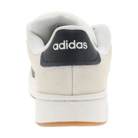 Baskets tennis blanches en cuir avec un talon plat et des lacets - Image 6