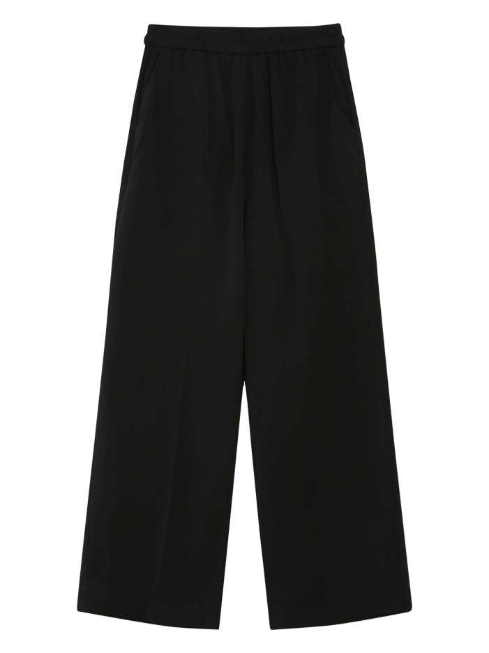 Pantalon chino noir uni...