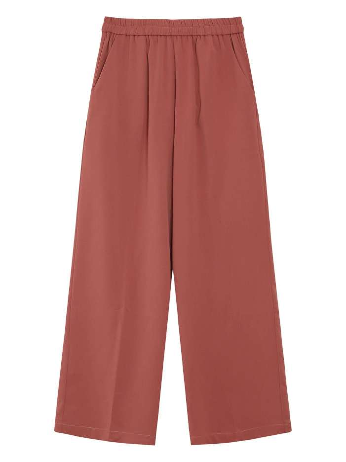 Pantalon chino brique uni...