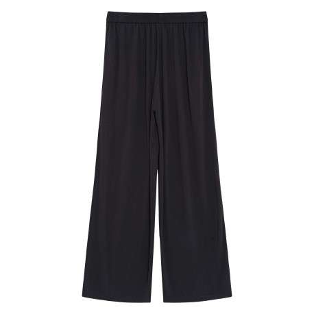 Pantalon chino anthracite uni avec une coupe droite et une taille élastiquée - Image 2