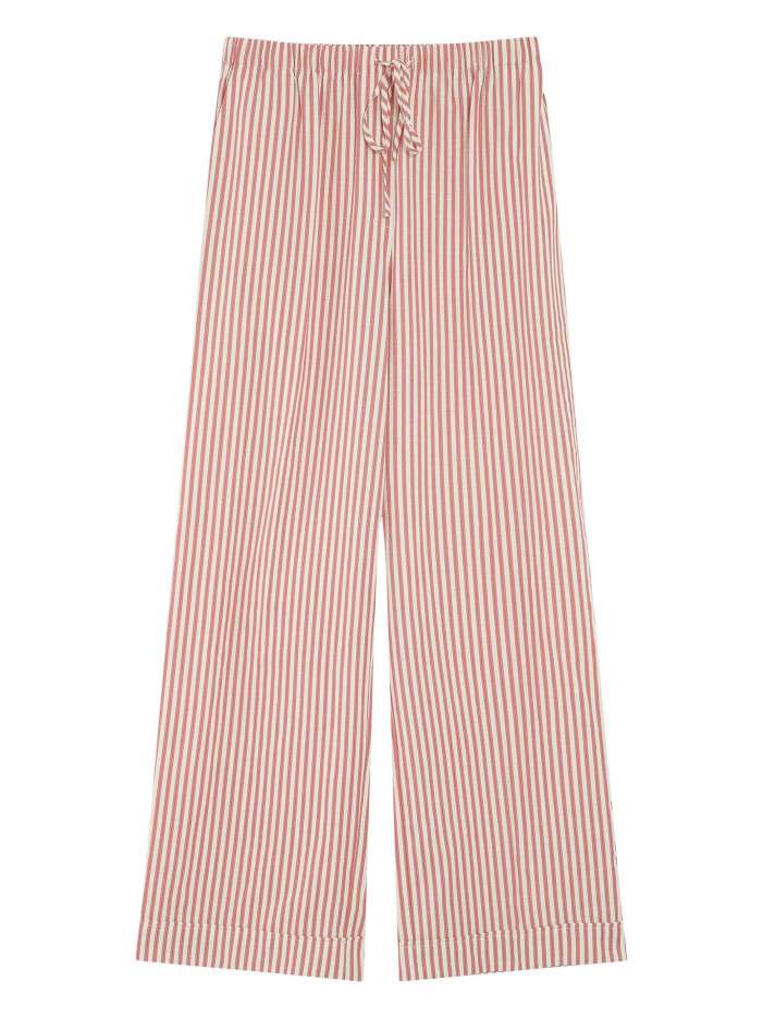 Pantalon chino rose et...