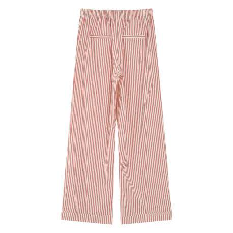 Pantalon chino rose et blanc à rayures avec une coupe large - Image 2
