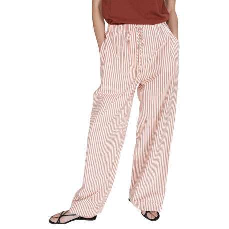 Pantalon chino rose et blanc à rayures avec une coupe large - Image 4