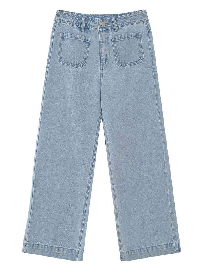 Jean en coton stone uni...