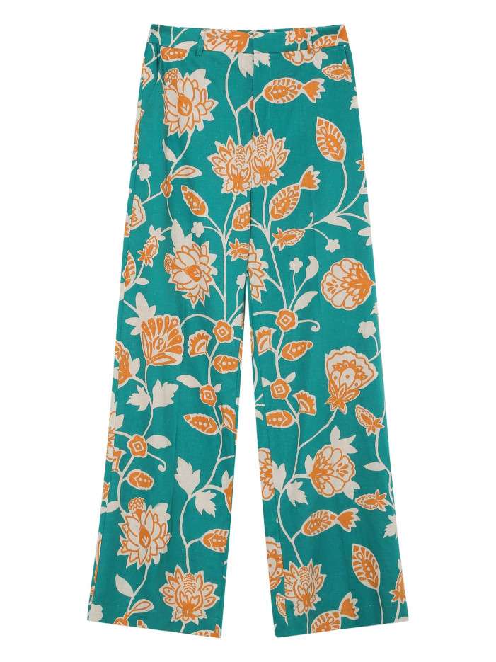 Pantalon chino vert avec...