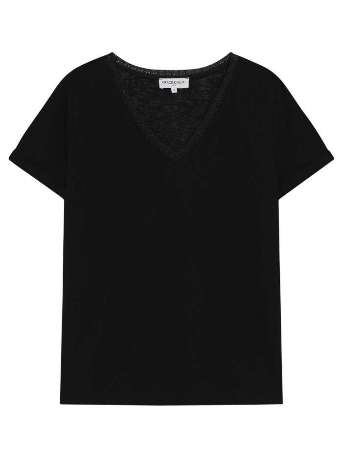 T-shirt en coton mélangé...