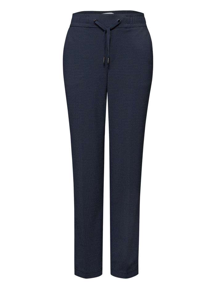 Pantalon chino marine à...