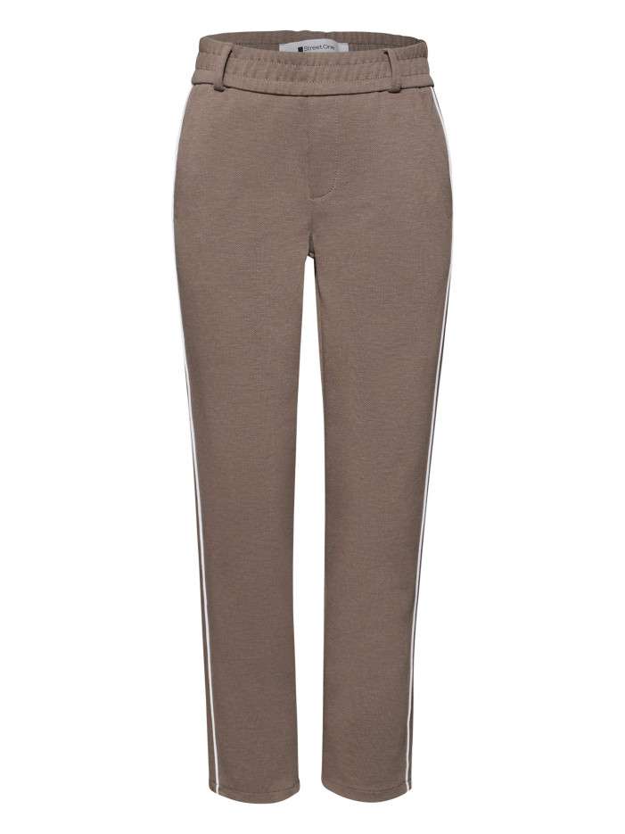Pantalon chino chocolat uni...
