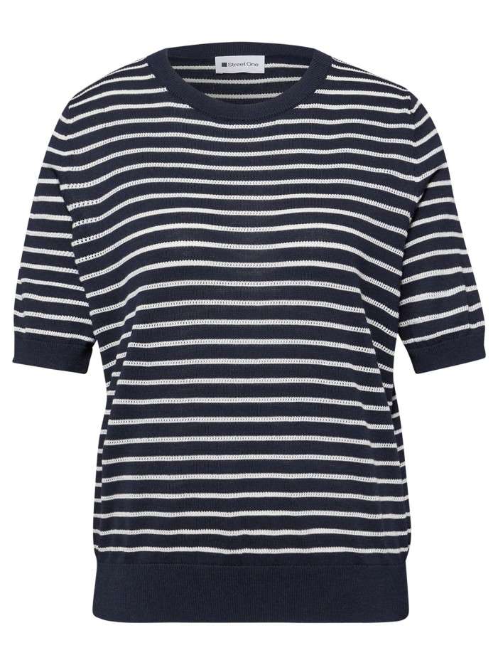 Pull marine à rayures...